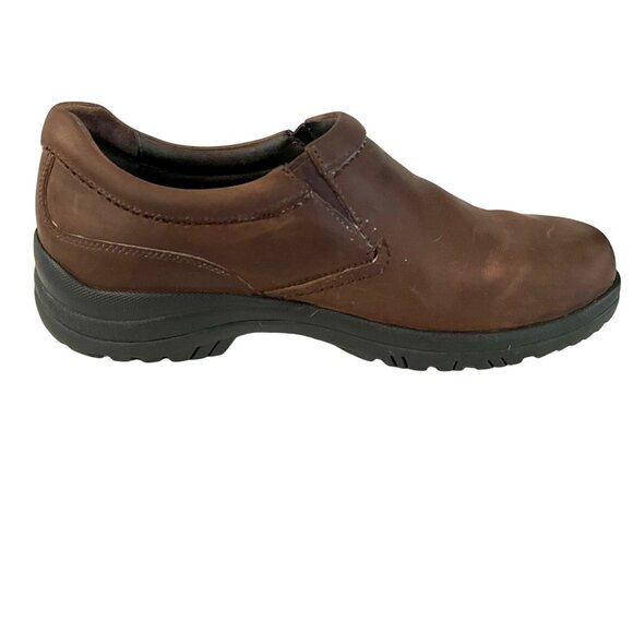 Dansko Wynn Brown 44 Distressed Oiled Leather Casual Shoes Slip Resistant Gorp - Picture 2 of 8